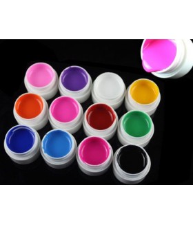 Geluri UV colorate set 12 bucati